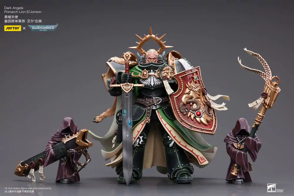 Warhammer 40k Akcijska figura 1/18 Dark Angels Primarch Lion El' Jonson 18 cm fotografija izdelka