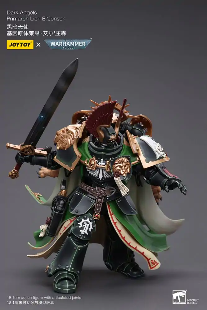 Warhammer 40k Akcijska figura 1/18 Dark Angels Primarch Lion El' Jonson 18 cm fotografija izdelka