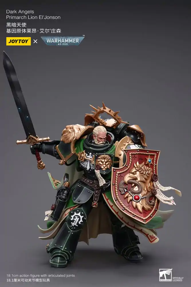 Warhammer 40k Akcijska figura 1/18 Dark Angels Primarch Lion El' Jonson 18 cm fotografija izdelka