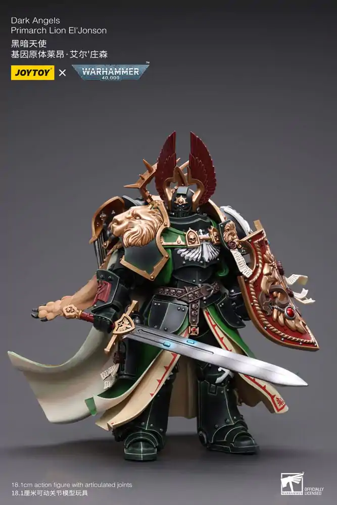 Warhammer 40k Akcijska figura 1/18 Dark Angels Primarch Lion El' Jonson 18 cm fotografija izdelka