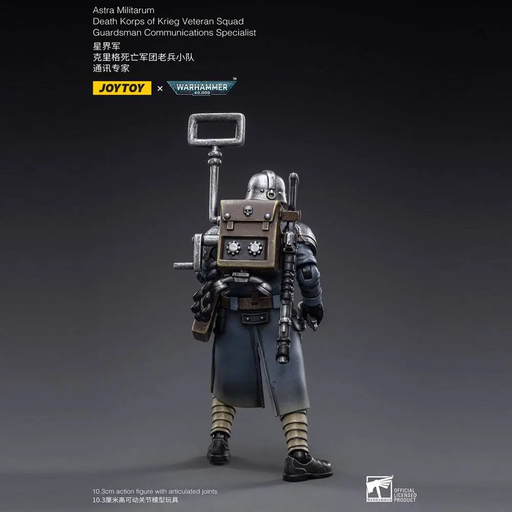 Warhammer 40k akcijska figura 1/18 Death Korps of Krieg Veteran Squad Guardsman Communications Specialist 10 cm fotografija izdelka