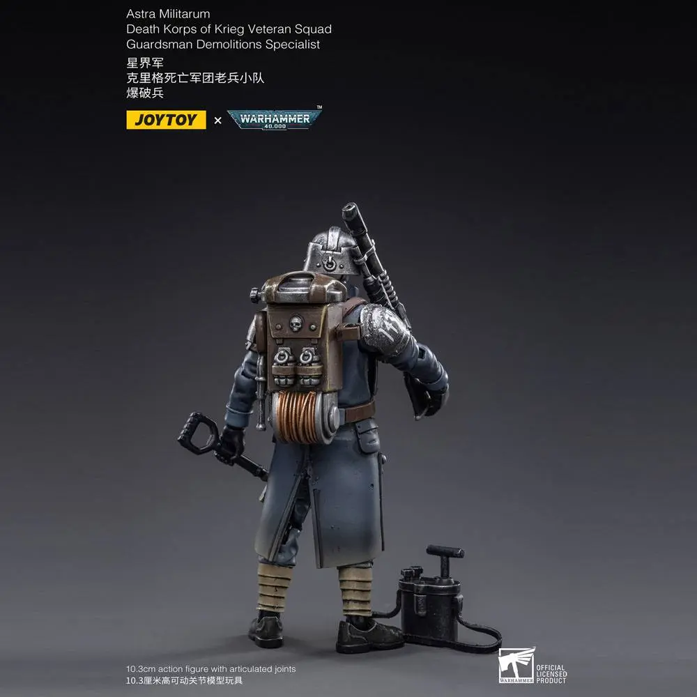 Warhammer 40k Action Figure 1/18 Death Korps of Krieg Veteran Squad Guardsman Demolitions Specialist 10 cm akcijska figura fotografija izdelka