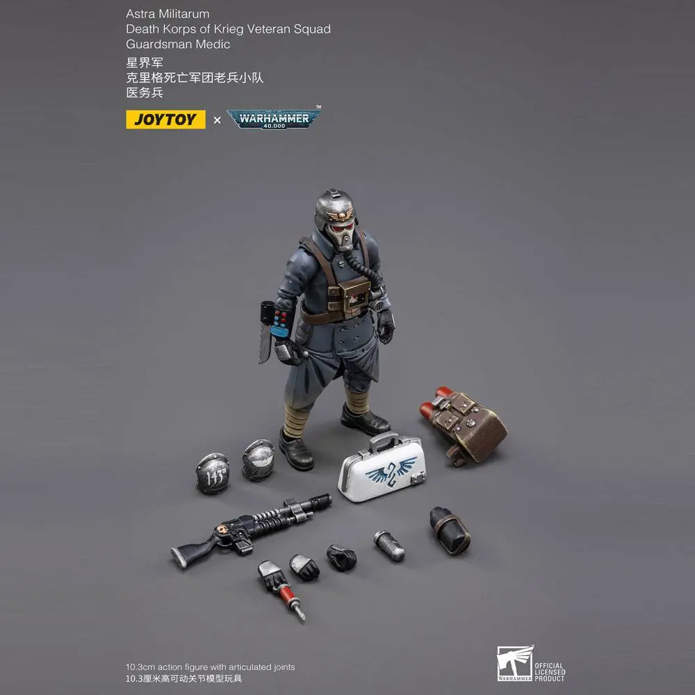 Warhammer 40k akcijska figura 1/18 Death Korps of Krieg Veteran Squad Guardsman Medic 10 cm fotografija izdelka
