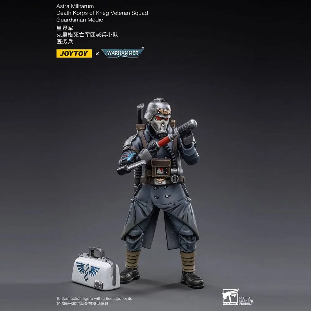 Warhammer 40k akcijska figura 1/18 Death Korps of Krieg Veteran Squad Guardsman Medic 10 cm fotografija izdelka