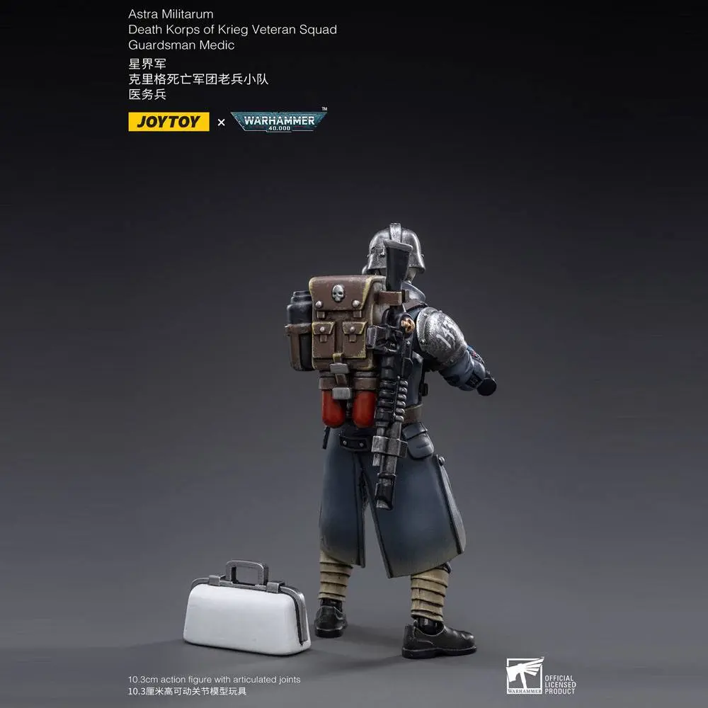 Warhammer 40k akcijska figura 1/18 Death Korps of Krieg Veteran Squad Guardsman Medic 10 cm fotografija izdelka