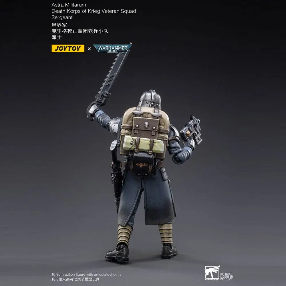 Warhammer 40k Action Figure 1/18 Death Korps of Krieg Veteran Squad Poveljnik desetine 10 cm  fotografija izdelka