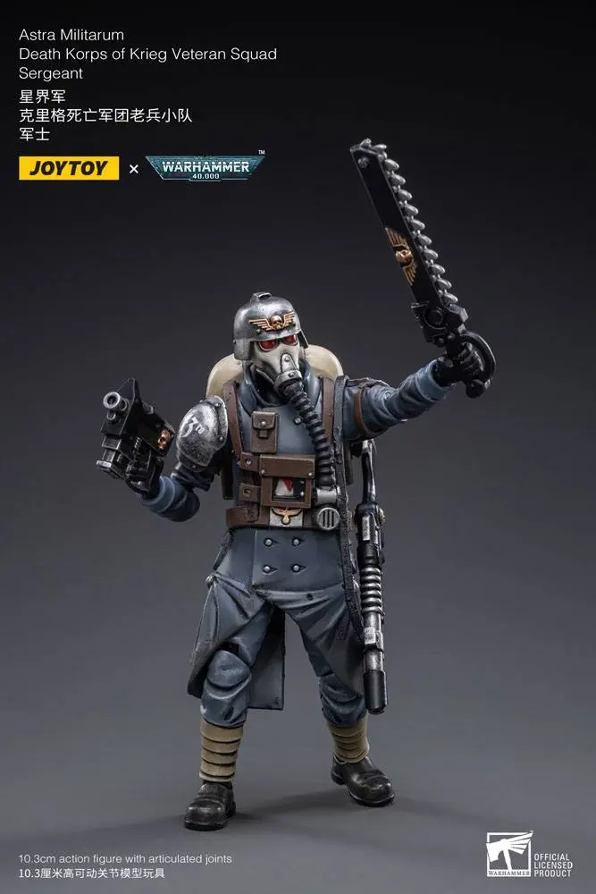 Warhammer 40k Action Figure 1/18 Death Korps of Krieg Veteran Squad Poveljnik desetine 10 cm  fotografija izdelka