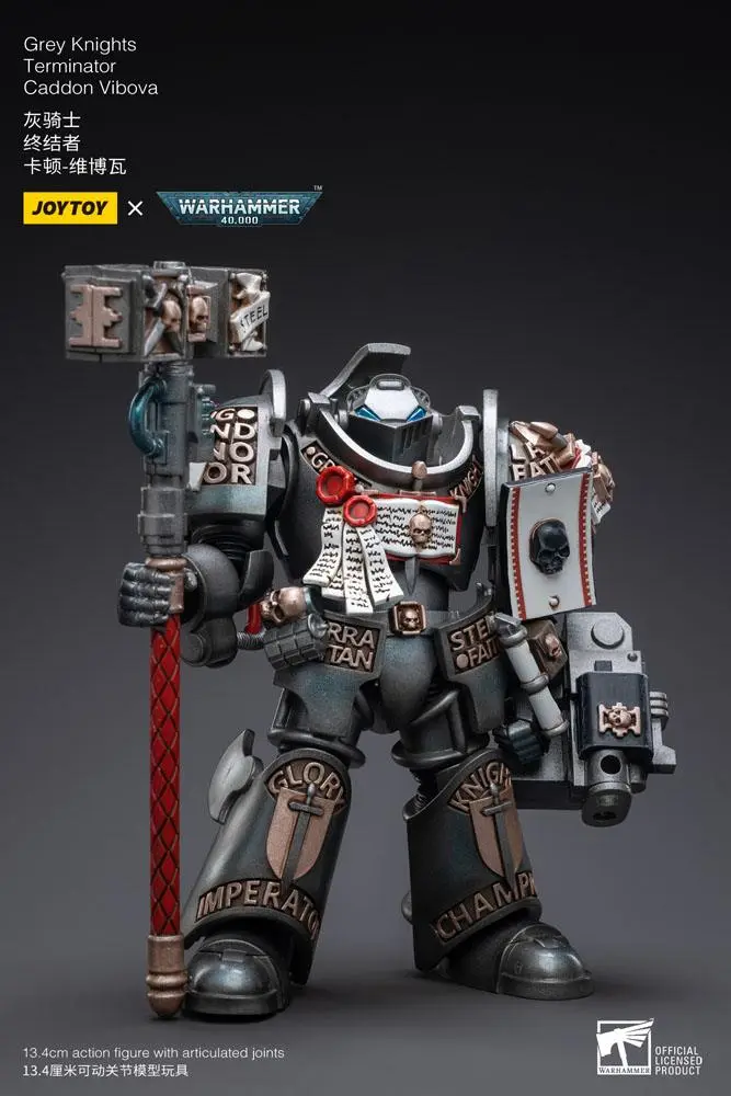 Warhammer 40k Akcijska figura 1/18 Grey Knights Terminator Caddon Vibova 13 cm fotografija izdelka