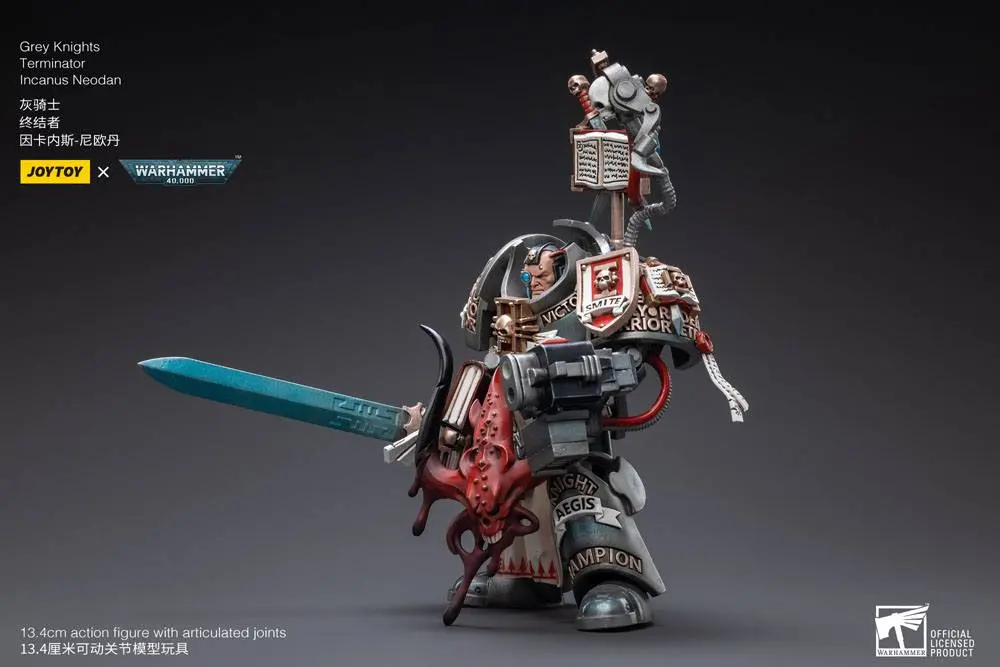 Warhammer 40k akcijska figura 1/18 Grey Knights Terminator Incanus Neodan 13 cm fotografija izdelka