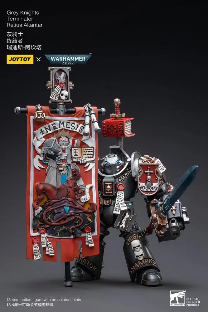 Warhammer 40k akcijska figura 1/18 Grey Knights Terminator Retius Akantar 13 cm fotografija izdelka