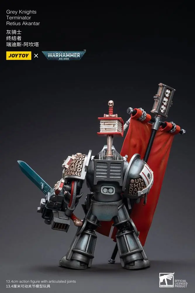 Warhammer 40k akcijska figura 1/18 Grey Knights Terminator Retius Akantar 13 cm fotografija izdelka