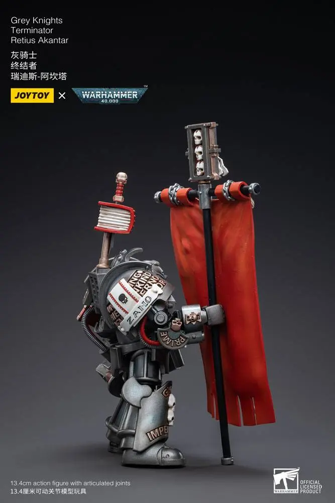 Warhammer 40k akcijska figura 1/18 Grey Knights Terminator Retius Akantar 13 cm fotografija izdelka