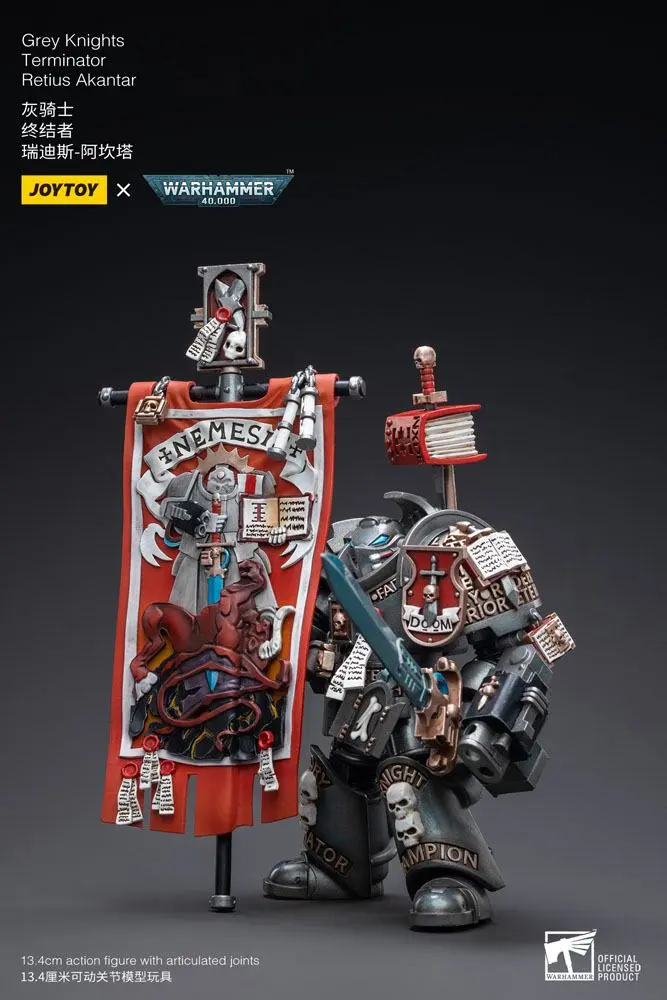 Warhammer 40k akcijska figura 1/18 Grey Knights Terminator Retius Akantar 13 cm fotografija izdelka
