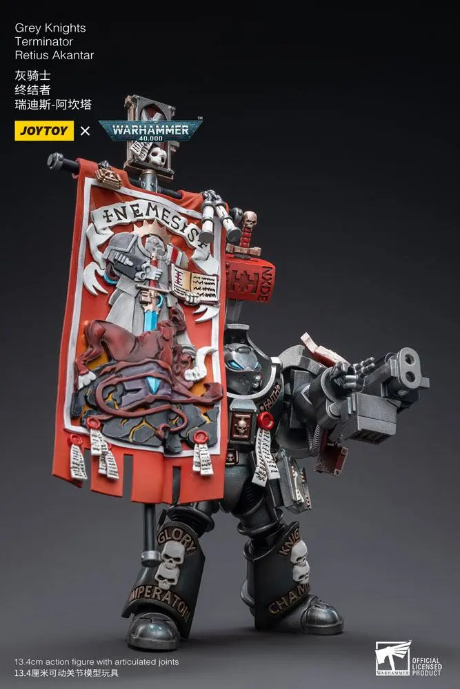 Warhammer 40k akcijska figura 1/18 Grey Knights Terminator Retius Akantar 13 cm fotografija izdelka