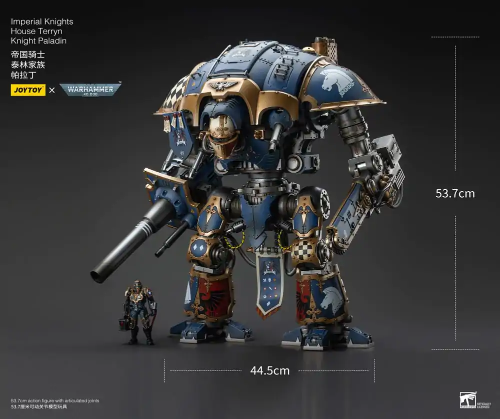 Warhammer 40k akcijska figura 1/18 Imperial Knights House Terryn Knight Paladin 54 cm fotografija izdelka