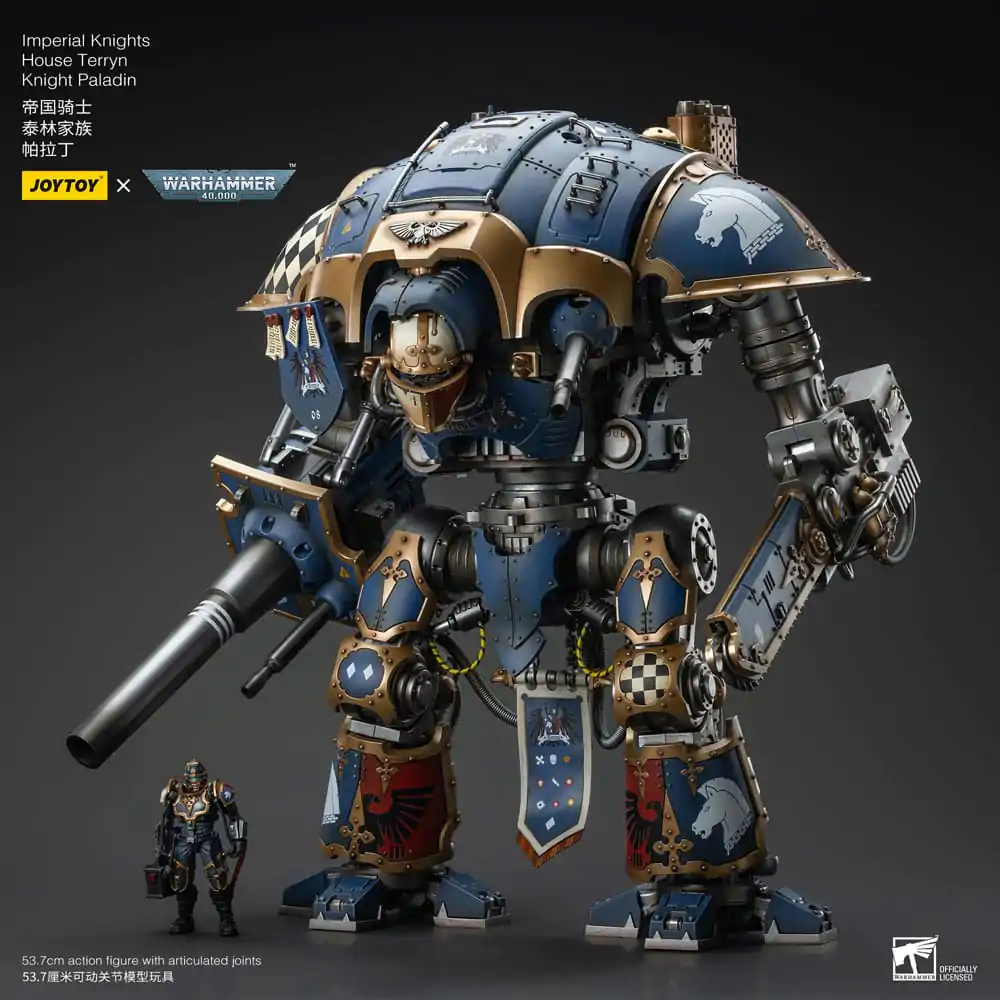 Warhammer 40k akcijska figura 1/18 Imperial Knights House Terryn Knight Paladin 54 cm fotografija izdelka