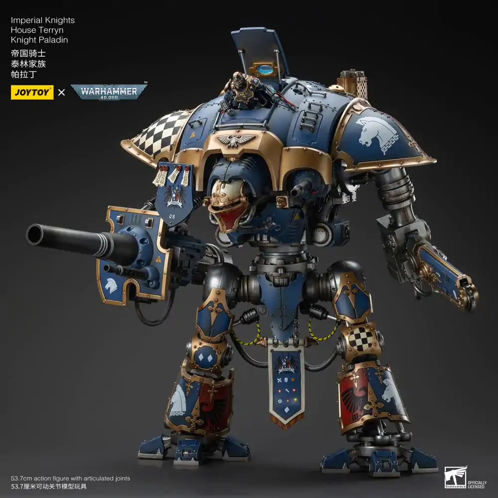 Warhammer 40k akcijska figura 1/18 Imperial Knights House Terryn Knight Paladin 54 cm fotografija izdelka