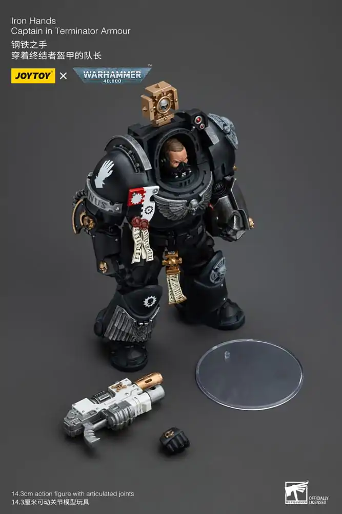 Warhammer 40k Akcijska Figura 1/18 Iron Hands Captain in Oklepu Terminatorja 14 cm fotografija izdelka