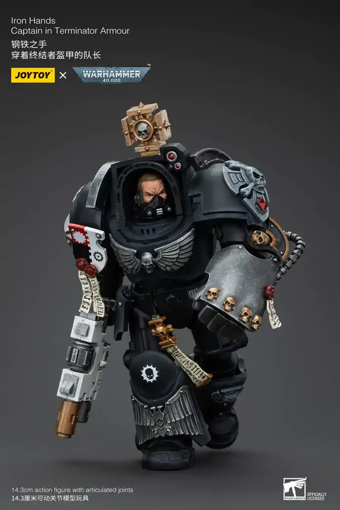 Warhammer 40k Akcijska Figura 1/18 Iron Hands Captain in Oklepu Terminatorja 14 cm fotografija izdelka