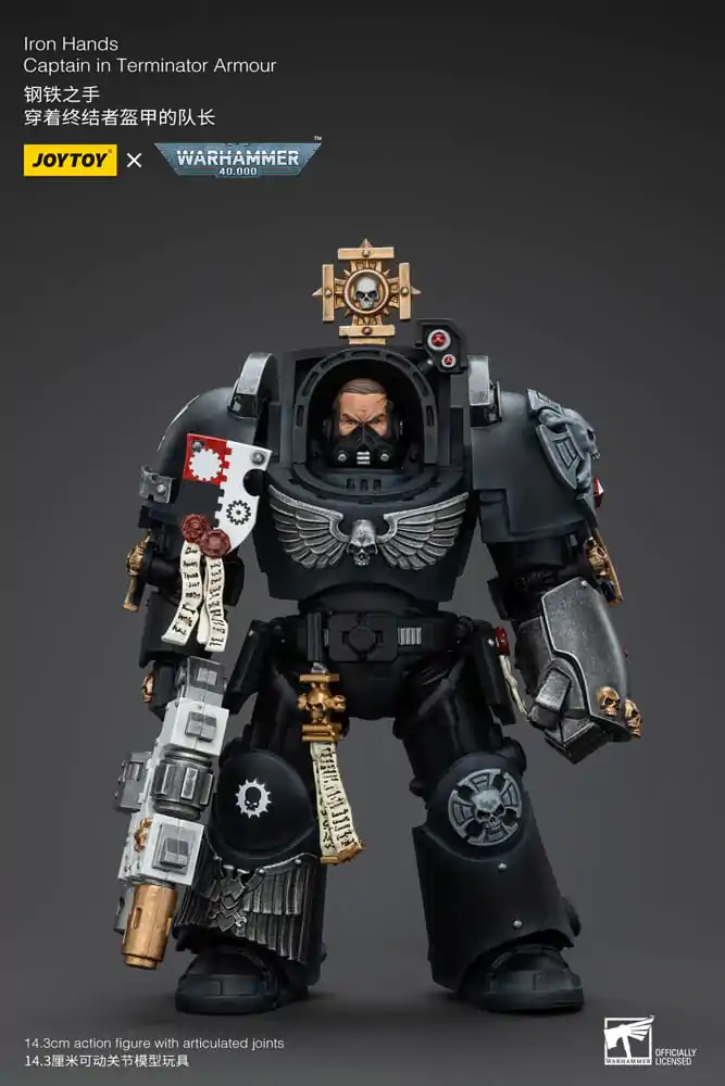 Warhammer 40k Akcijska Figura 1/18 Iron Hands Captain in Oklepu Terminatorja 14 cm fotografija izdelka