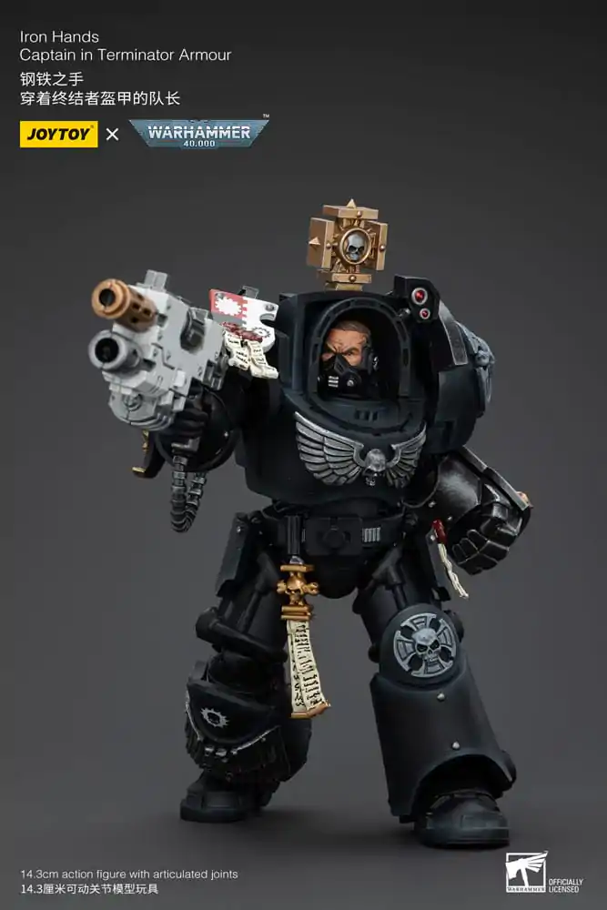 Warhammer 40k Akcijska Figura 1/18 Iron Hands Captain in Oklepu Terminatorja 14 cm fotografija izdelka