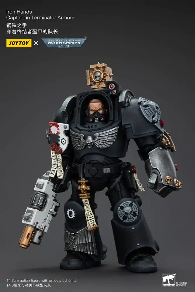 Warhammer 40k Akcijska Figura 1/18 Iron Hands Captain in Oklepu Terminatorja 14 cm fotografija izdelka