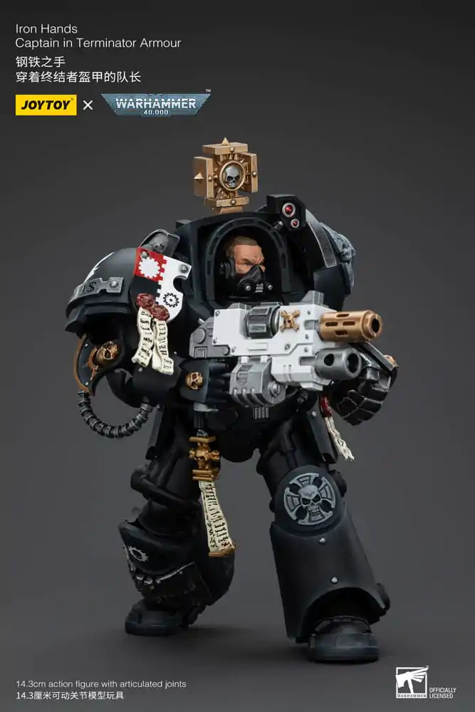 Warhammer 40k Akcijska Figura 1/18 Iron Hands Captain in Oklepu Terminatorja 14 cm fotografija izdelka