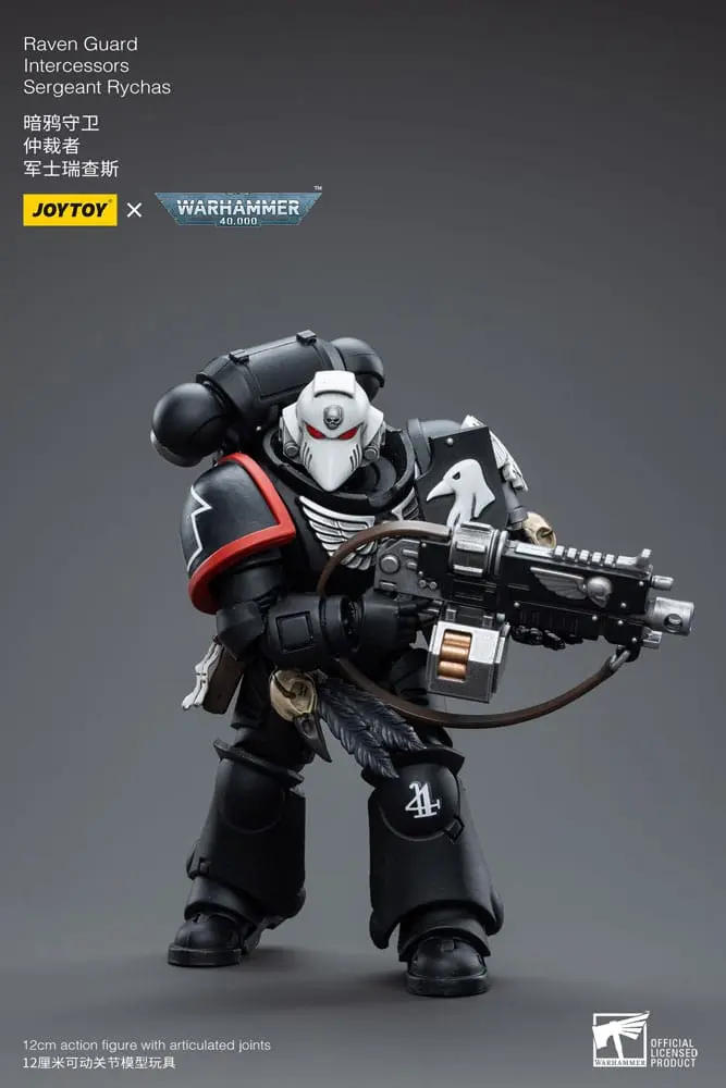 Warhammer 40k Akcijska figura 1/18 Raven Guard Intercessors Sergeant Rychas 12 cm fotografija izdelka