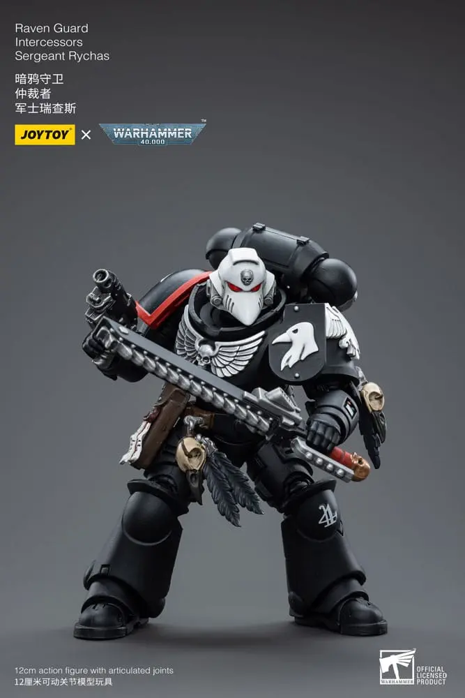 Warhammer 40k Akcijska figura 1/18 Raven Guard Intercessors Sergeant Rychas 12 cm fotografija izdelka