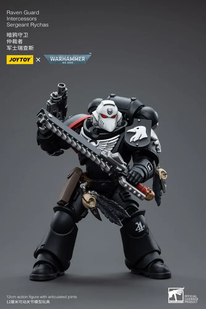 Warhammer 40k Akcijska figura 1/18 Raven Guard Intercessors Sergeant Rychas 12 cm fotografija izdelka