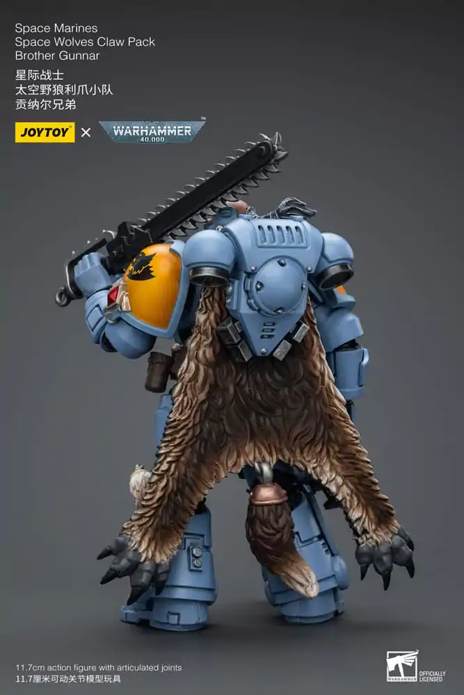 Warhammer 40k Akcijska Figura 1/18 Space Marines Space Wolves Claw Pack Brother Gunnar 12 cm fotografija izdelka