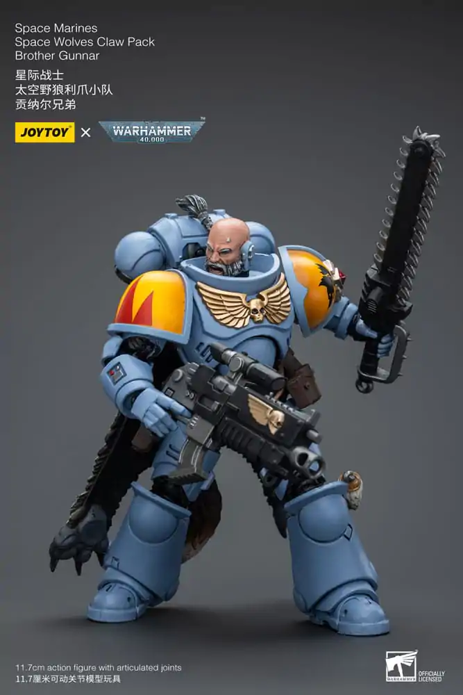 Warhammer 40k Akcijska Figura 1/18 Space Marines Space Wolves Claw Pack Brother Gunnar 12 cm fotografija izdelka