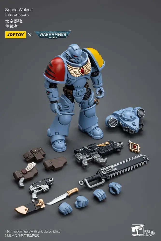 Warhammer 40k akcijska figura 1/18 Space Wolves Intercessors 12 cm fotografija izdelka