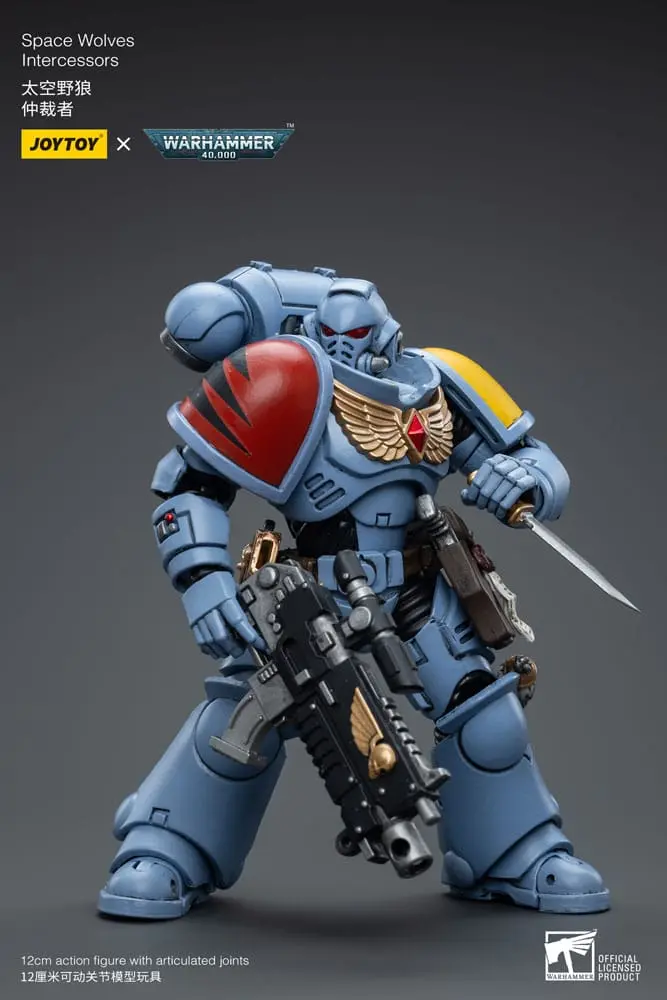 Warhammer 40k akcijska figura 1/18 Space Wolves Intercessors 12 cm fotografija izdelka