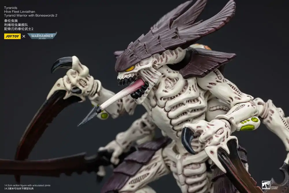 Warhammer 40k Akcijska figura 1/18 Tyranids Hive Fleet Leviathan Tyranid Warrior z Boneswords 2 15 cm fotografija izdelka