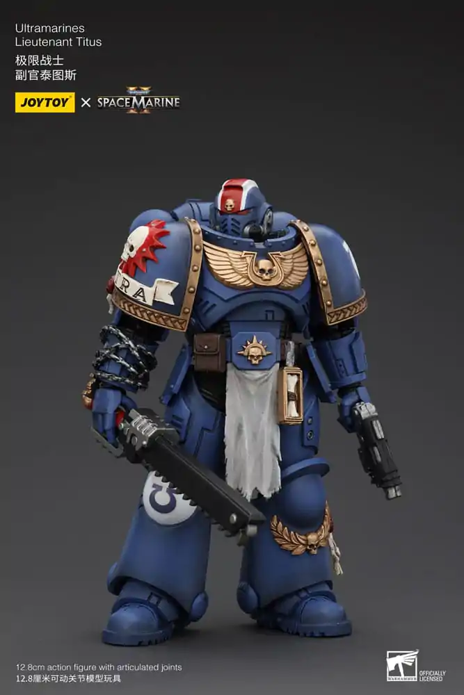 Warhammer 40k Akcijska figura 1/18 Ultramarines Lieutenant Titus 13 cm fotografija izdelka