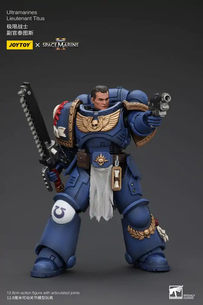 Warhammer 40k Akcijska figura 1/18 Ultramarines Lieutenant Titus 13 cm fotografija izdelka