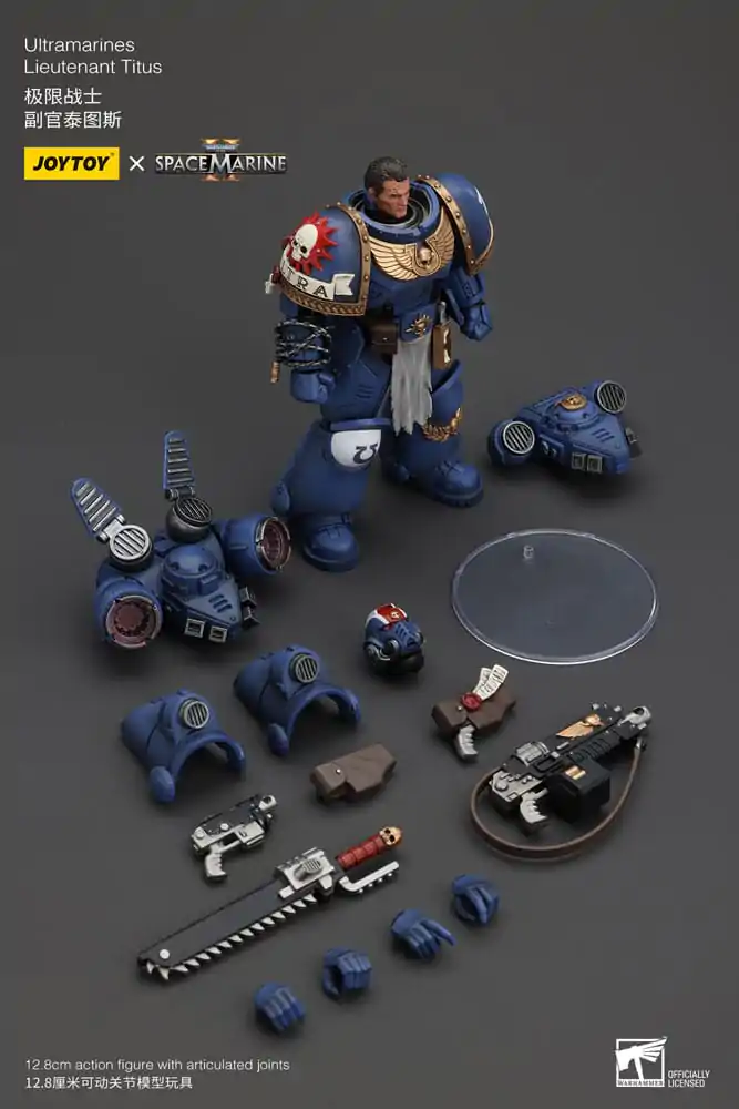 Warhammer 40k Akcijska figura 1/18 Ultramarines Lieutenant Titus 13 cm fotografija izdelka