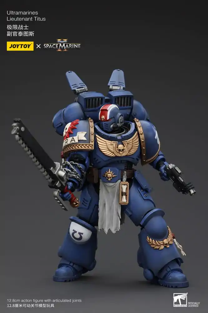 Warhammer 40k Akcijska figura 1/18 Ultramarines Lieutenant Titus 13 cm fotografija izdelka