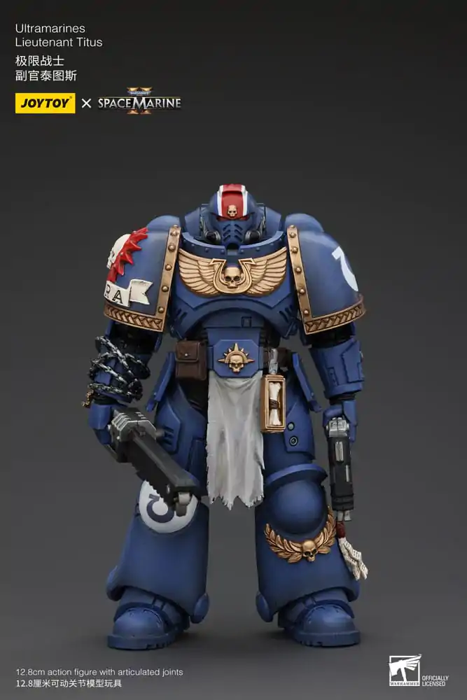 Warhammer 40k Akcijska figura 1/18 Ultramarines Lieutenant Titus 13 cm fotografija izdelka