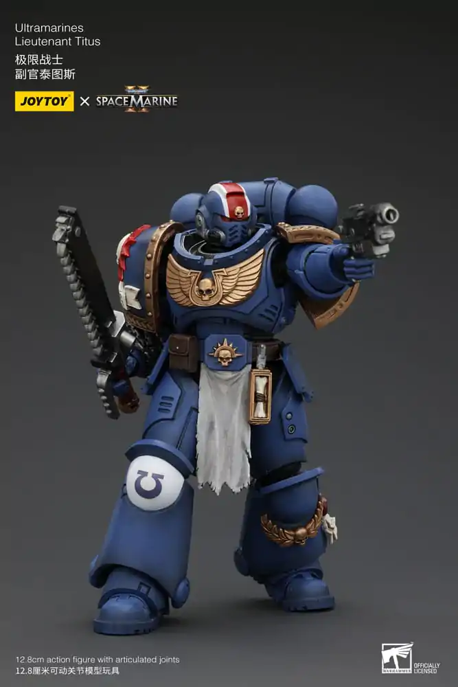 Warhammer 40k Akcijska figura 1/18 Ultramarines Lieutenant Titus 13 cm fotografija izdelka