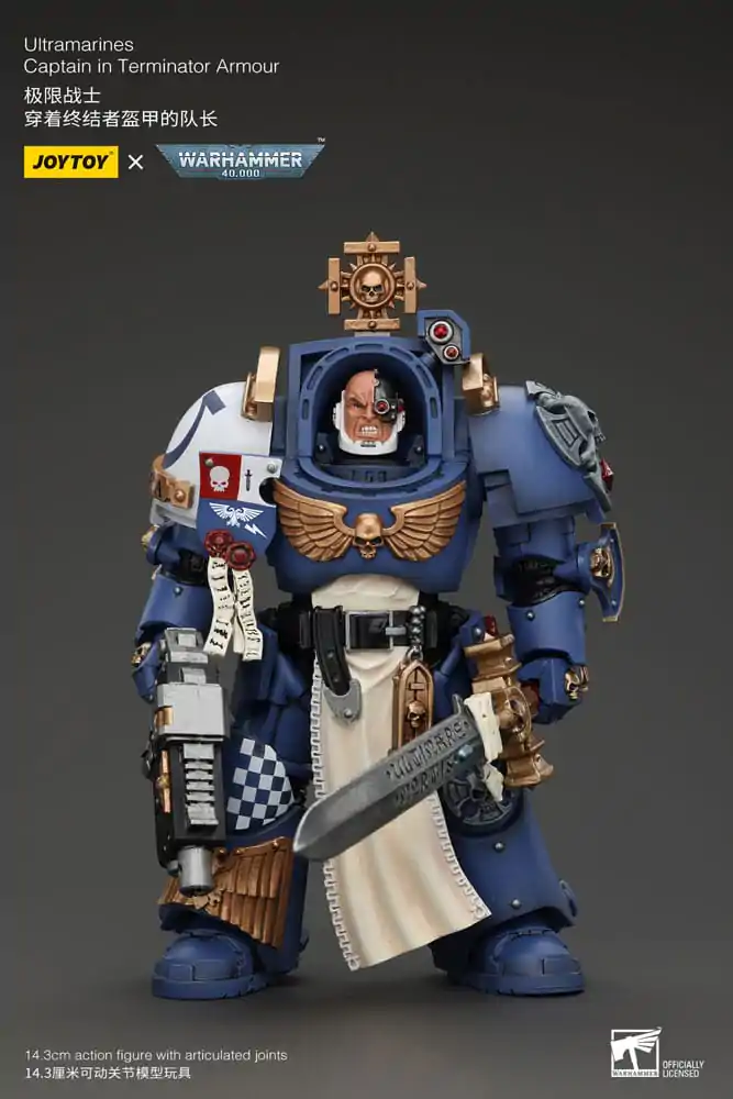 Warhammer 40k Akcijska figura 1/18 Ultramarines Captain In Terminator Armour 14 cm fotografija izdelka