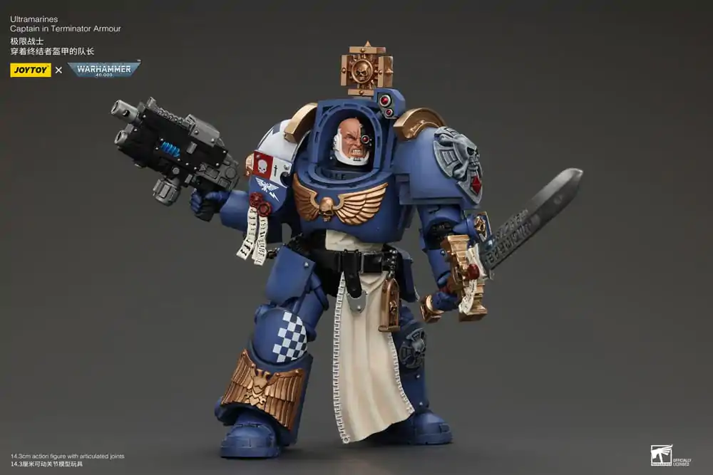 Warhammer 40k Akcijska figura 1/18 Ultramarines Captain In Terminator Armour 14 cm fotografija izdelka