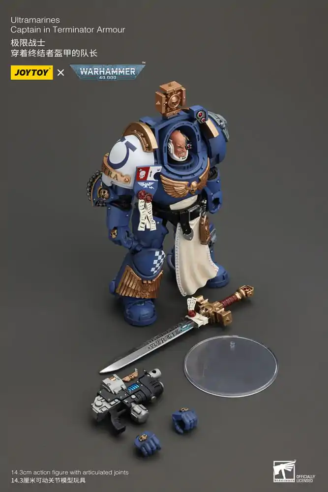 Warhammer 40k Akcijska figura 1/18 Ultramarines Captain In Terminator Armour 14 cm fotografija izdelka