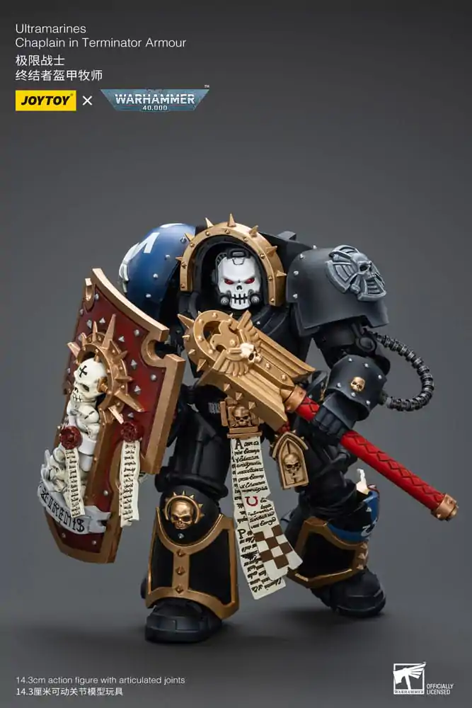 Warhammer 40k Akcijska Figura 1/18 Ultramarines Chaplain in Terminator Oklep 12 cm fotografija izdelka