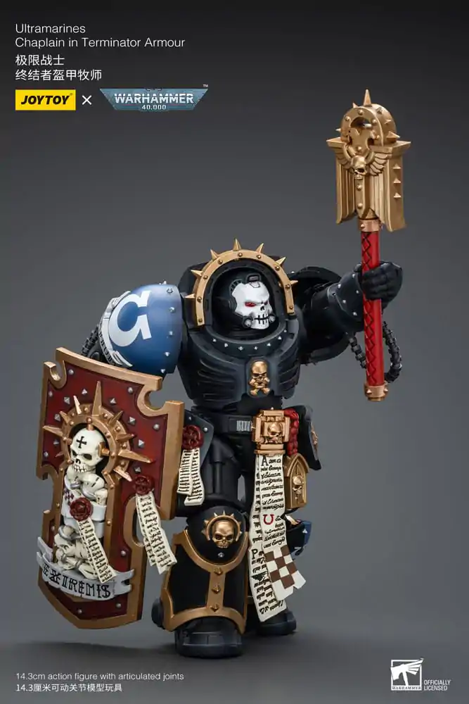 Warhammer 40k Akcijska Figura 1/18 Ultramarines Chaplain in Terminator Oklep 12 cm fotografija izdelka