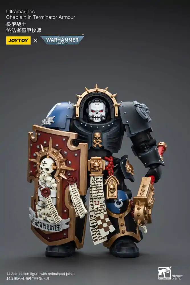 Warhammer 40k Akcijska Figura 1/18 Ultramarines Chaplain in Terminator Oklep 12 cm fotografija izdelka