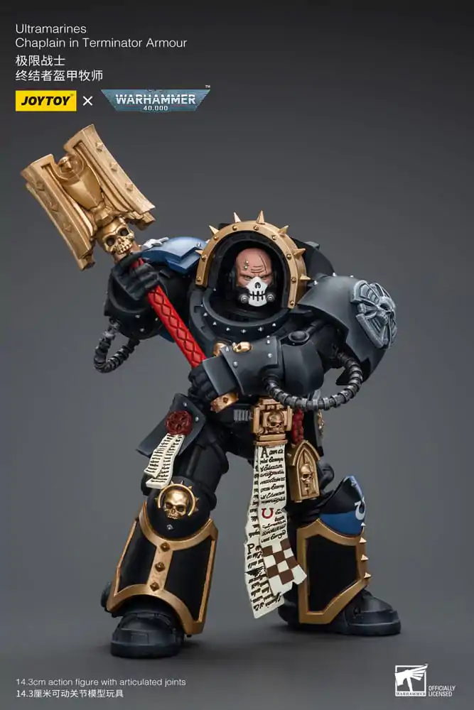 Warhammer 40k Akcijska Figura 1/18 Ultramarines Chaplain in Terminator Oklep 12 cm fotografija izdelka