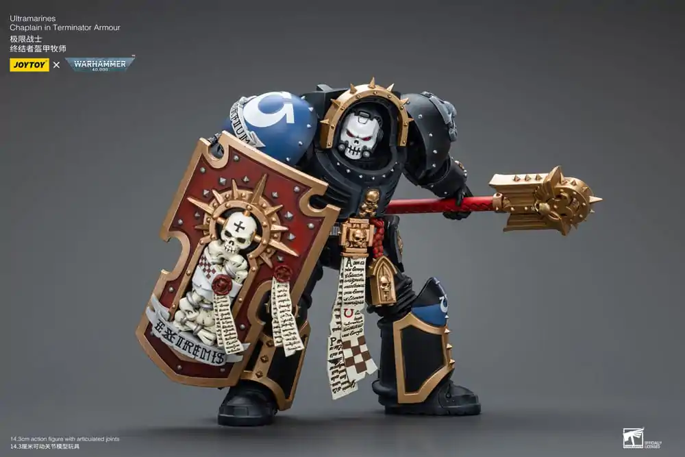 Warhammer 40k Akcijska Figura 1/18 Ultramarines Chaplain in Terminator Oklep 12 cm fotografija izdelka