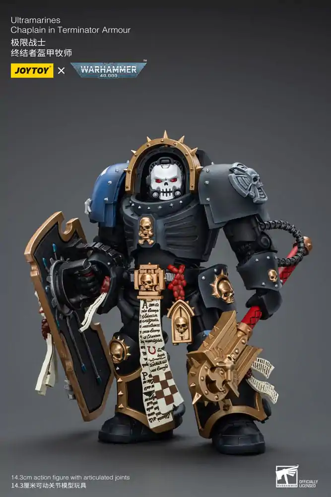 Warhammer 40k Akcijska Figura 1/18 Ultramarines Chaplain in Terminator Oklep 12 cm fotografija izdelka